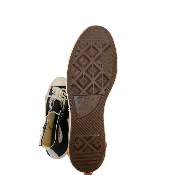 NIB Converse x COMME des GARCONS PLAY Chuck 70 Hi-Top Black Red 8.5 - Picture 9 of 10